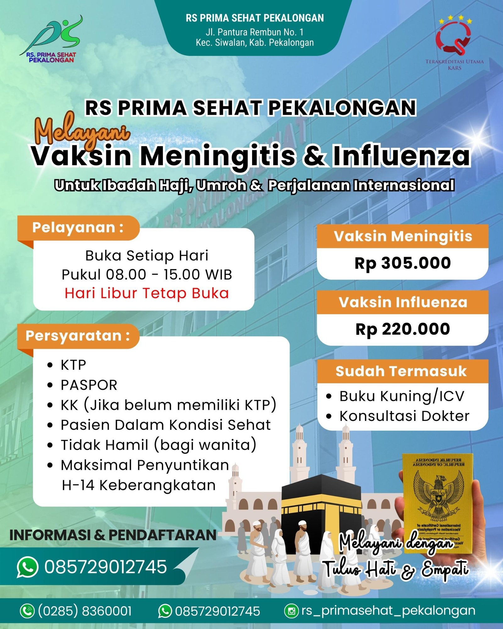 Vaksin Menginitis dan Influenza